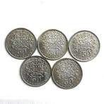 Portugal. 5x 50 Centavos Alpaca Coins