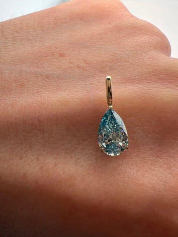 Zonder minimumprijs - Hanger - 14 karaat Geel goud - 1.11ct.