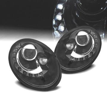 PHARES POUR VOLKSWAGEN VW BEETLE 06-12 FEUX DIURNES FOND NOI, Verzenden, Nieuw