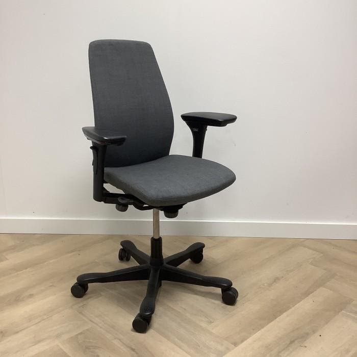 Kinnarps 5000 ergonomische bureaustoel, grijs - zwart, Huis en Inrichting, Bureaustoelen, Bureaustoel, Grijs, Gebruikt, Ergonomisch