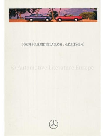 1995 MERCEDES BENZ E KLASSE COUPE | CABRIOLET BROCHURE