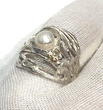 Zonder minimumprijs - Ale Jewels - Ring - 18 karaat Zilver,