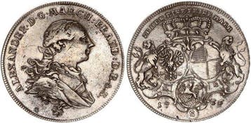 Duitsland Brandenburg-Ansbach. Alexander. Konventionstaler