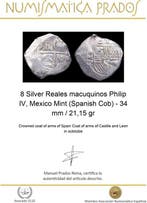 Spanje. Felipe IV. 8 Reales Macuquino, Mexico Mint (Spanish