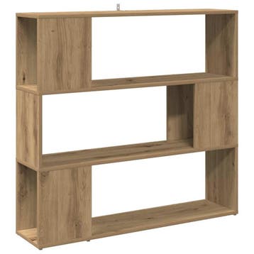 Kamerscherm eiken: tweede kansje, weg = weg! (boekenkast), Met plank(en), 100 tot 150 cm, Verzenden, Zo goed als nieuw