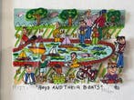 James Rizzi (1950-2011) - BOYS AND THEIR BOATS3D silkscreen, Antiek en Kunst