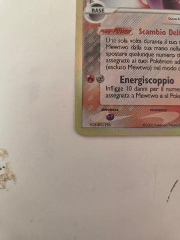 1 Card - Mewtwo 12/113 Reverse holo
