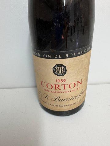1959 A & R Barrière Frères - Corton Grand Cru - 1 Fles (0,75, Verzamelen, Nieuw