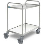 Serveerwagen | RVS | 2 Niveaus (EN600x400) | Wielen, Zakelijke goederen, Verzenden, Nieuw in verpakking