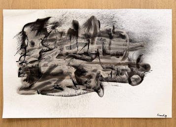 Albert Féraud (1921-2008) - Abstract composition, 1979, Antiek en Kunst, Kunst | Schilderijen | Modern