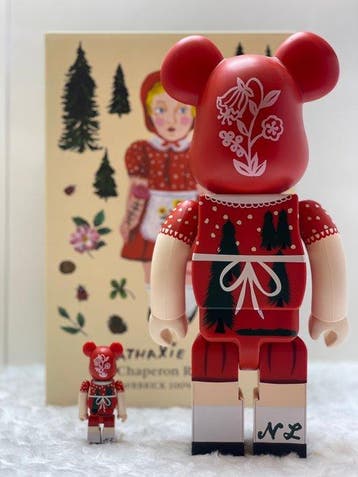 Medicom Toy - BE@RBRICK 400% & 100% Nathalie Lété Chaperon
