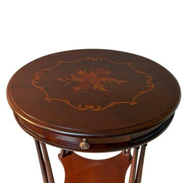 Table dappoint - Bois - Intarsia, style Empire, Antiquités & Art