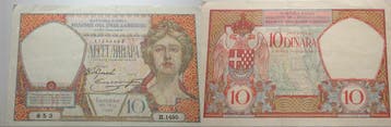 10 Dinara 26 5 1926 Jugoslawien Alexander I, 1921-1934, Postzegels en Munten, Bankbiljetten | Europa | Niet-Eurobiljetten, Verzenden