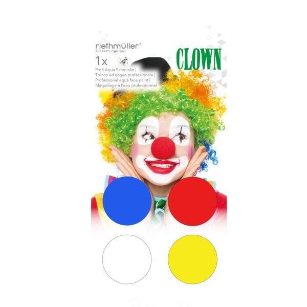 Clowns Schmink Waterbasis, Hobby en Vrije tijd, Feestartikelen, Nieuw, Verzenden