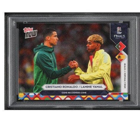 2025 Topps Now Lamine Yamal, Cristiano Ronaldo #8 - UEFA, Collections, Autocollants