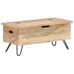 vidaXL Opbergkist 90x40x45 cm massief mangohout, Verzenden, Nieuw