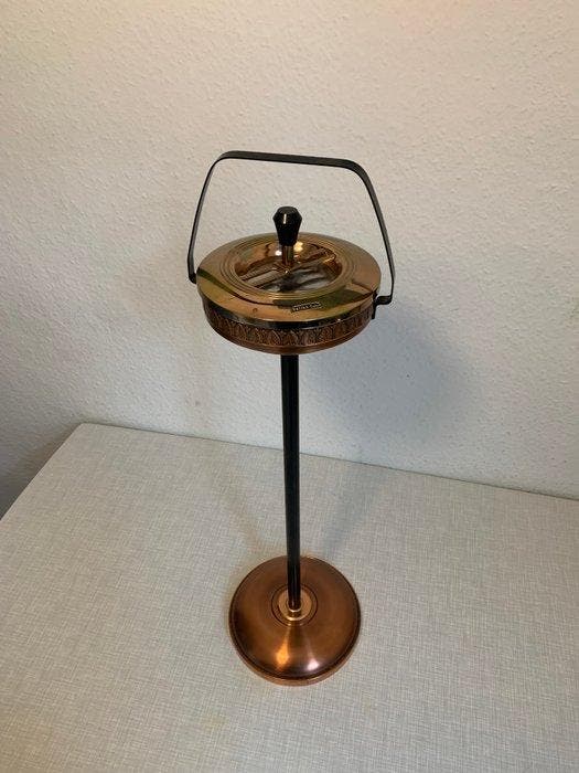 Asbak - Messing, Koper - Ashtray Roulette, Antiek en Kunst, Kunst | Designobjecten
