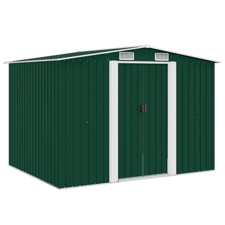 vidaXL Tuinberging 257x205x178 cm metaal groen, Tuin en Terras, Tuinhuizen, Nieuw, Verzenden