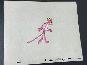 Friz Freleng - Originele animatiecel en tekening van De Roze, Cd's en Dvd's, Nieuw in verpakking