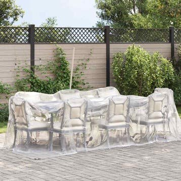 vidaXL Doorzichtig zeildoek met zeilringen 2x6 m, Verzenden, Nieuw