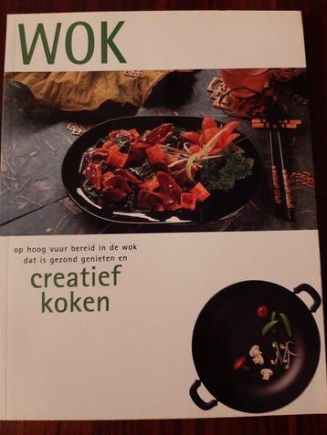 WOK op hoog vuur bereid in de wok dat is gezond geniet en, Verzenden, Nieuw