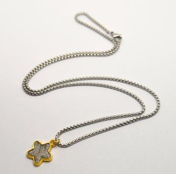 Aletai meteoriet, China - 2,00 g - Ketting met hanger