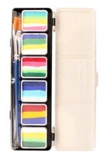 PXP 6 X 6gr Splitcake Palet With Brush Size 6 - B, Hobby en Vrije tijd, Verzenden, Nieuw