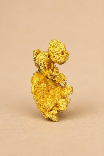 Goud Goud nugget - Hoogte: 10.46 mm - Breedte: 5.33 mm- 0.94