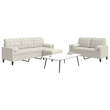 vidaXL 3-delige Loungeset met kussens en bolsters fluweel, Verzenden, Nieuw