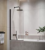 Badwand Torino 60 x 140 cm Zwart Badscherm Draaibaar 5 mm, Doe-het-zelf en Bouw, Verzenden, Nieuw