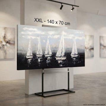 Monika Spiewak - Regatta - Oil Painting Stretched On The