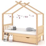 vidaXL Kinderbedframe met lade massief grenenhout 80x160 cm, Verzenden, Nieuw