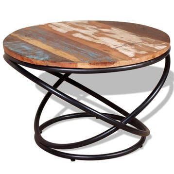 vidaXL Salontafel 60x60x40 cm massief gerecycled hout, Verzenden