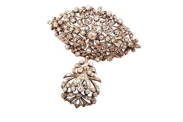 Broche - 19.2 kt. Geel goud - Diamanten, Bijoux, Sacs & Beauté