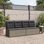 vidaXL Tuinbank Grijs poly rattan, Verzenden, Nieuw