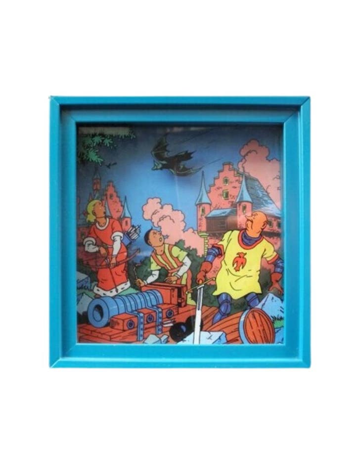 Suske en Wiske Shadowbox Schat van Beersel, Collections, Personnages de BD, Enlèvement ou Envoi