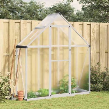 vidaXL Tuinkas met basisframe 169x58x195 cm aluminium, Verzenden