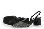Steve Madden Slingbacks in maat 37½ Zwart, Verzenden, Zwart, Steve Madden, Zo goed als nieuw