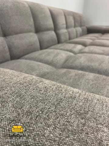 Goossens Opulent hoekzetel grijs in stof, hoek L – overstock, Verzenden