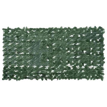 vidaXL Balkonscherm met donkergroene bladeren 200x100 cm, Verzenden, Nieuw