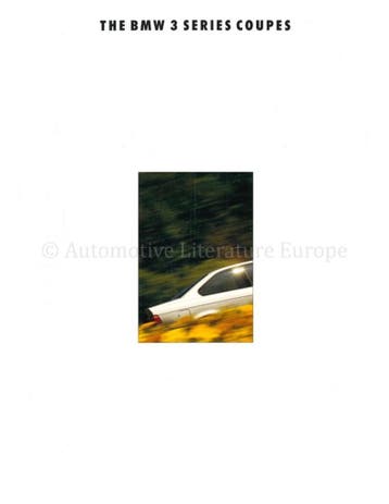 1992 BMW 3 SERIE COUPË BROCHURE ENGELS
