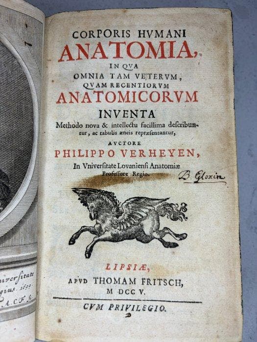 Philippus Verheyen (1648–1710), professor anatomie aan de, Antiek en Kunst, Antiek | Boeken en Manuscripten