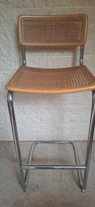 Cidue - Chaise (4) - Chrome, Rotin, Antiquités & Art, Antiquités | Meubles | Chaises & Canapés