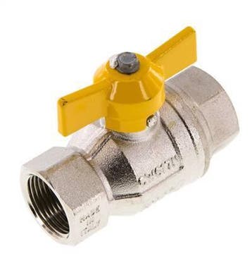 Rp 3/4 Pouce Gaz 2 Voies Poignée Papillon Vanne à Boisseau, Verzenden