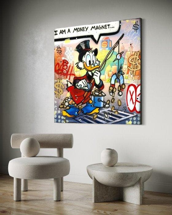 Okyes (1987) - Money Magnet, Antiek en Kunst, Kunst | Schilderijen | Modern