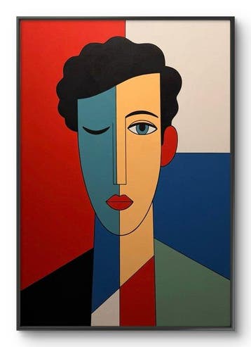 Marcel Mendez - Fragmented Face #86-XL- ( No reserve )