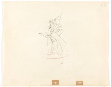 Walt Disney - Originele animatietekening Fauna - Sleeping, Nieuw