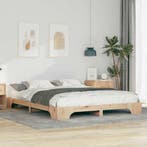 vidaXL Bedframe Bruin 160 x 210 cm Massief grenenhout, Huis en Inrichting, Verzenden, Nieuw