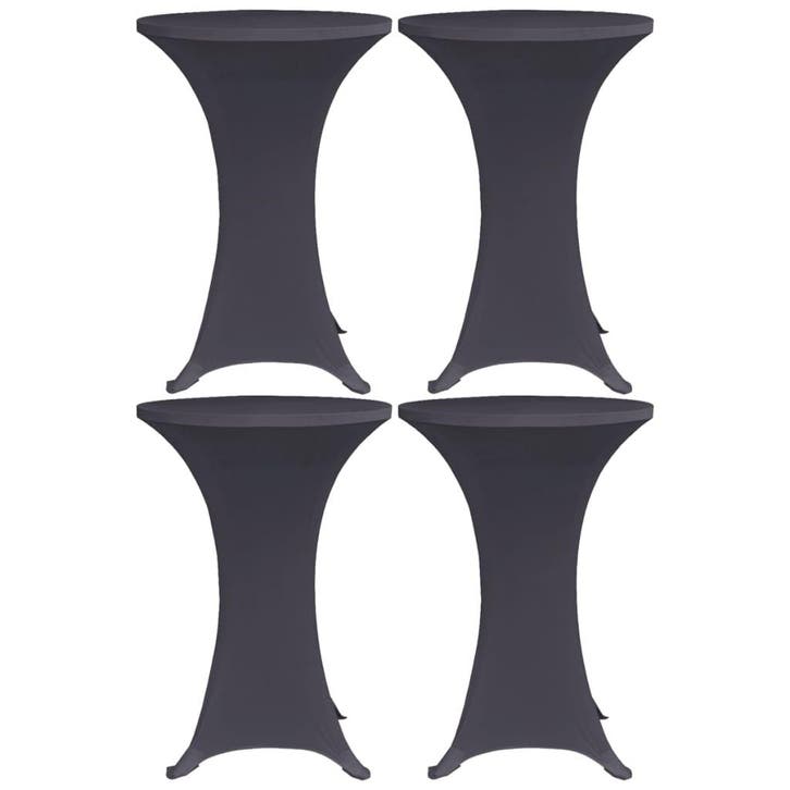 vidaXL Tafelhoes stretch 4 st 60 cm antraciet, Tuin en Terras, Tuinmeubel-accessoires, Nieuw, Verzenden