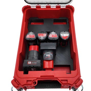 Accu inzetstuk voor 10 Milwaukee M12-accu’s, Ophalen of Verzenden, Nieuw